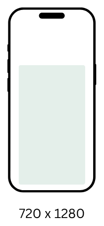 720x1280 video ad size