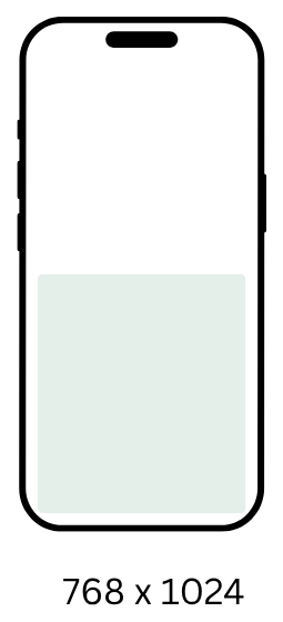 768x1024 interstitial portrait size